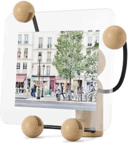 Umbra - Fotodisplay - Fotolijst Woody - small - foto 13 x 18 cm - zwart/natuur