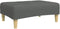 vidaXL - Voetenbank - 77x55x31 - cm - stof - donkergrijs