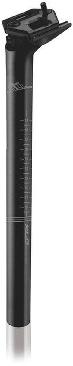 XLC SP-O02 - Zadelpen - 27.2x300mm - Aluminium - Set back - Zwart