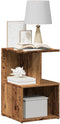 vidaXL - Nachtkastje - 35x35x55 - cm - bewerkt - hout - oud - houtkleurig