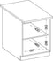 Lage kast met 2 draaideuren - Sonoma eiken decor - B 60 x D 51,6 x H 85 cm - LASSEN