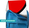 NAPI Verzamelmap - Binder Map voor 900 Kaarten - 9 Pocket - PU-leer - Ritssluiting - A4 Formaat - Rood/Wit