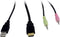 Inter-Tech AS-41HA - HDMI KVM-switch - 4 USB 2.0 poorten - Zwart
