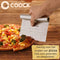COOCK - Deegschraper RVS - Deegsteker en snijder voor beslag en crèmes - 15 x 12 cm