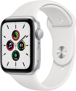 Apple Watch SE (2022) - Smartwatch - 44mm GPS S5 chip - Zilver (Wit)