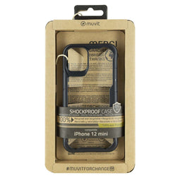 Muvit for Change - Telefoonhoes iPhone 12 Mini - Eco-friendly - Zwart