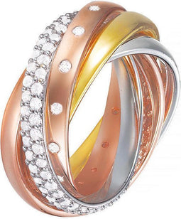Esprit ESRG02838D - Ringenset - Staal - Zirkonia - Rosékleurig
