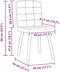 vidaXL - Eetkamerstoelen - 2 - st - stof - donkergrijs