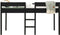 ToiToiKids Mick halfhoogslaper 90x200 - Mat Zwart