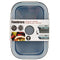 Lunchbox Kinvara CH19130-1 Grijs Transparant ABS 540 ml (12 Stuks)