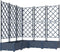 vidaXL - Tuinplanter - met - Trellis - 5 - stuks - Grijs - 120x120x125,5 - cm