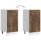 vidaXL - Keuken - onderkast - Kalmar - bewerkt - hout - gerookt - eikenkleurig