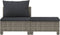 vidaXL - 2-delige - Loungeset - met - kussens - poly - rattan - grijs