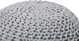 CONRAD S - Poef - Lichtgrijs - 40 cm - Katoen