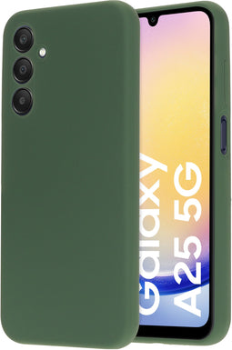 Mobiparts Samsung Galaxy A25 - Silicone Cover - Soft-touch - Forest Green