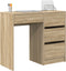vidaXL - Bureau - Sonoma - Eik - 90x37,5x75 - cm - Gelaagd - Hout