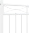 vidaXL - Bedframe - met - hoofd- - en - voeteneinde - metaal - wit - 160x200 - cm