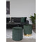Ejby Pouf - Round Pouf In Dark Green Velvet Hn1206