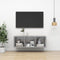 vidaXL - Tv-wandmeubel - 37x37x107 - cm - bewerkt - hout - betongrijs