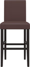 vidaXL - Barstoelen - 2 - st - massief - rubberhout - en - kunstleer