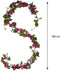Mica Decorations Bougainvillea - Kunstslinger - Levensecht - Donkerroze - L180 cm