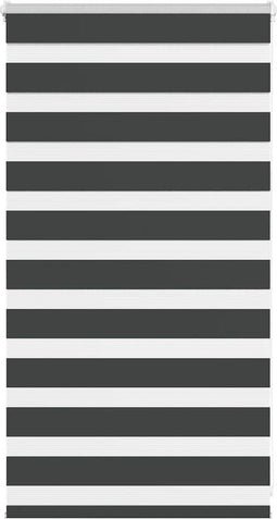 vidaXL - Zebra - rolgordijn - 75x100 - cm - stofbreedte - 70,9 - cm - zwart