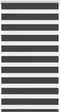 vidaXL - Zebra - rolgordijn - 75x100 - cm - stofbreedte - 70,9 - cm - zwart