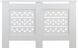 Radiatorombouw - 112 cm breed - moderne omkasting - wit