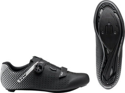 Northwave Core Plus 2 - Fietsschoenen - NRG Air Carbon zool stijfheidsindex 8.0 - zwart/grijs