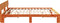vidaXL - Bedframe - met - Hoofdbord - Gewaxed - Bruin - 180x200 - cm - Massief - Grenenhout