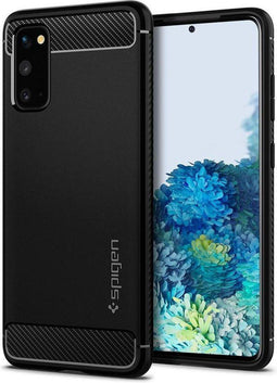 Spigen Galaxy S20 - Rugged Armor - Schokabsorberend - Zwart