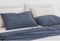 Zohome Kussensloop Lino - Kussenhoes van 40x80 cm - 1 stuk - 100% Katoen - Blauw