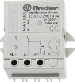 Finder 155182300404 Dimmer (inbouw) Grijs (transparant)