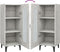 vidaXL - Dressoir - 34,5x34x90 - cm - bewerkt - hout - betongrijs