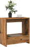 vidaXL - Bijzettafel - 50x26x50 - cm - bewerkt - hout - oud - houtkleurig