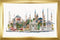 Thea Gouverneur - Borduurpakket met telpatroon - 479 - Voorgesorteerde DMC Garens - Istanbul - Linnen - 79 cm x 50 cm - DIY Kit