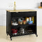 SoBuy FKW74-SCH - Keukeneiland - Werkblad 100x60 cm - Zwart