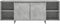 vidaXL - Tv-meubel - 130x35x50 - cm - bewerkt - hout - betongrijs
