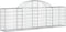 vidaXL - Schanskorven - 4 - st - gewelfd - 200x30x60/80 - cm - gegalvaniseerd - ijzer