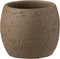 J-Line bloempot Enya - keramiek - bruin - small - Ø 16 cm