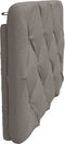 vidaXL - Hoofdbordkussen - 90 - cm - stof - taupe