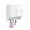 SoBuy BZR84-W - Badkamerkast - 2 Planken & Deuren - Wit
