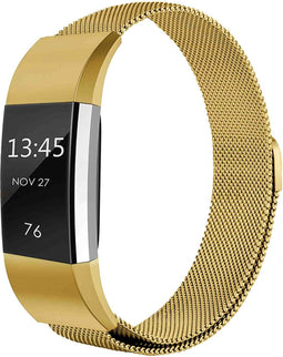 iMoshion Bandje Geschikt voor Fitbit Charge 2 Maat M - iMoshion Milanees magnetische band - goud