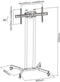 Tv standaard beeldscherm portrait landscape - tv beurs statief verrijdbaar - 170 cm hoog