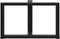 vidaXL - Salontafelpoten - 2 - st - T-vormig - 60x25x(42-43) - cm - staal - zwart
