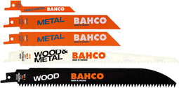 Bahco 3940-MIX-SET - Reciprozaagblad set 5 stuks - Voor metaal en hout (5 stuks)