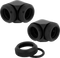 Corsair Hydro X Series XF Hardline Fitting 90° 14mm OD - Zwart (2 stuks)