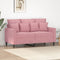 vidaXL - Tweezitsbank - 120 - cm - fluweel - roze