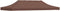 vidaXL Partytentdak - 270 g/m² - 6x3 m - bruin