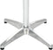 vidaXL Tuintafel 80x80x70 cm aluminium zilverkleurig